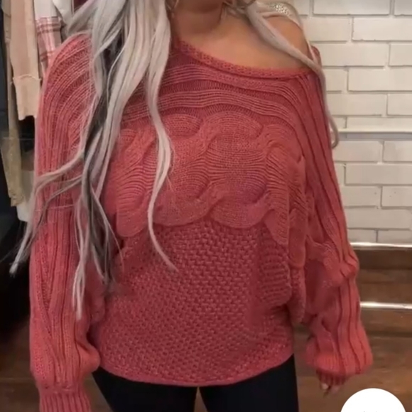 NWT Oli & Hali cozy dolman sweater sz L clay - Picture 5 of 6